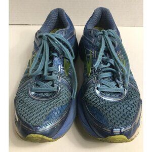 Brooks GTS 17 Womens Size 8 Med Blue And Green Running Walking Shoes
